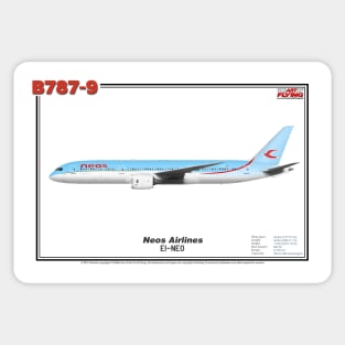 Boeing B787-9 - Neos Airlines (Art Print) Sticker